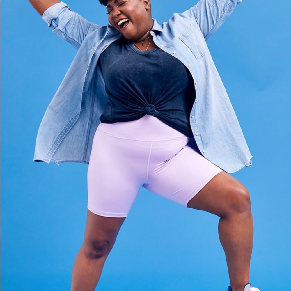 Aerie Lilac Biker Shorts